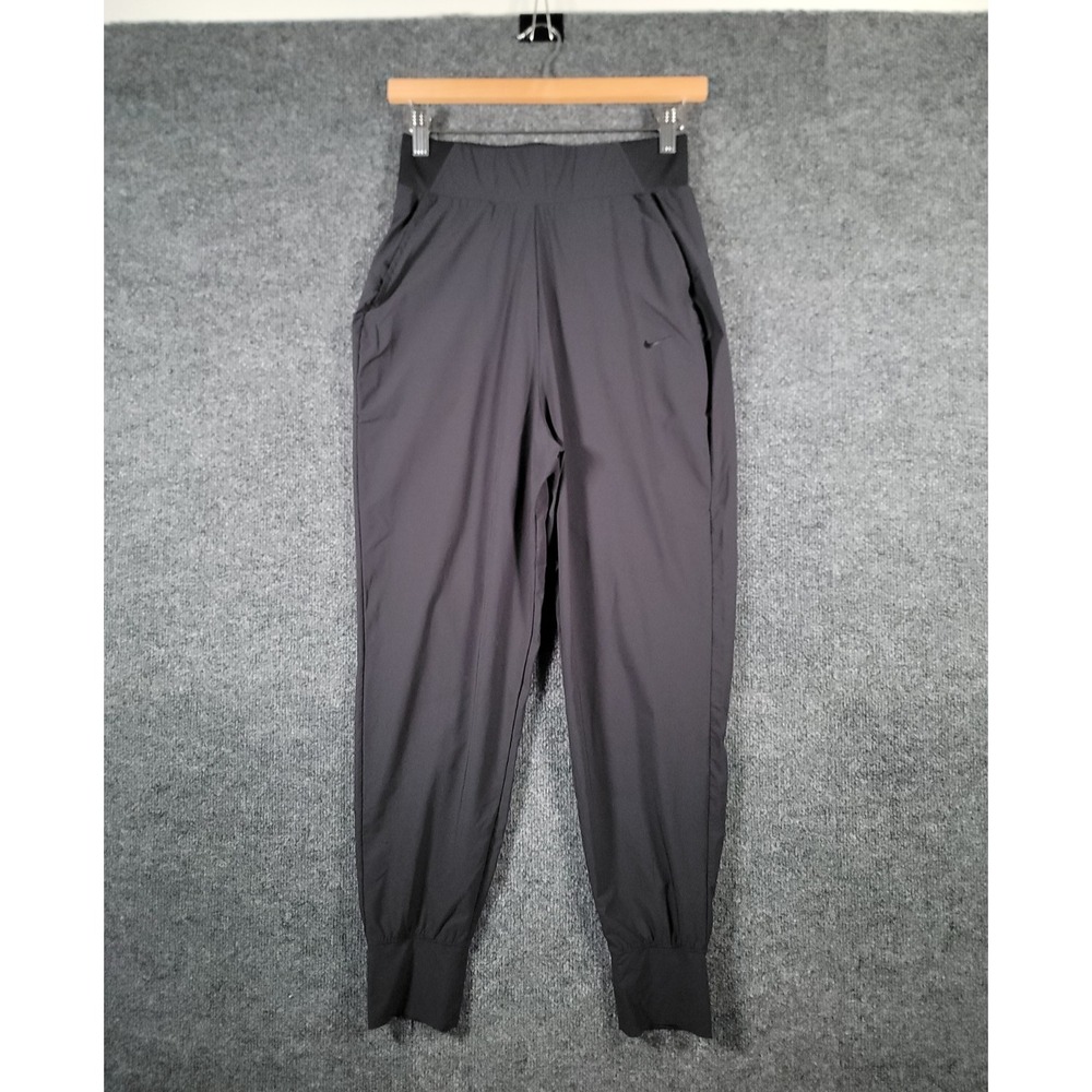 Nike Pants Womens S Black Dri-Fit Bliss Luxe Jogger Tapered Running Workout Gym